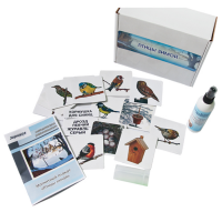 Магнитно-маркерный плакат "Птицы зимой" с набором магнитных карточек + методические рекомендации