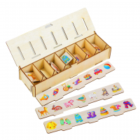 Сортер-комодик  «Животные, игрушки, одежда»