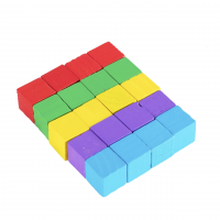 Счетный материал 20 кубиков в цвете (малые)