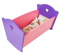 Кровать для кукол Сердечко