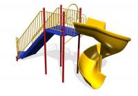 Горка «Змейка» скат пластик (Н=2 м)