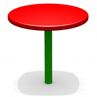 Столик для песочницы, на одной ножке