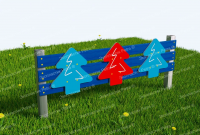 Забор из Экопластика Ёлочки" (Модель 2)