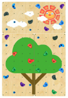 Скалодром настенный "Летний день"