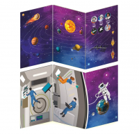 Декорация (ширма настольная) для сюжетно-ролевой игры 2 в 1 ОТКРЫТЫЙ КОСМОС