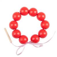 Счетный материал Бусы "Шарики" красные