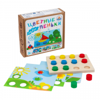 Игровой логический набор «Цветные пеньки»