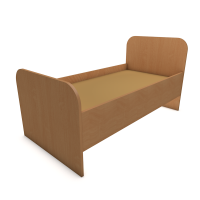 Кровать детская одноярусная на панелях 1232х632х600 мм