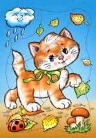 Развивающая рамка "Котенок"