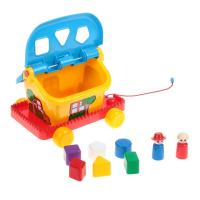 Сортер Каталка «Садовый домик на колесиках»