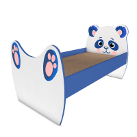 Кровать детская одноярусная "Панда" (1432х740х716 мм)