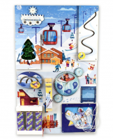 Дидактическая настенная панель/бизиборд ЛЫЖНЫЙ СПОРТ. Серия МИР СПОРТА