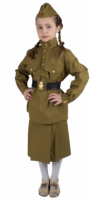 Гимнастерка ВОВ с юбкой (детский)