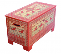 Сундук- Лавка (Мезенская роспись)