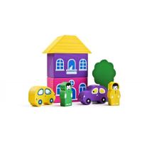 Конструктор "Цветной городок" (8 деталей)