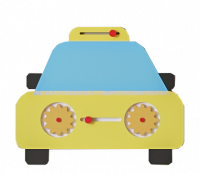 Элемент настенной панели "Машина желтая" ПДД