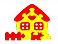 Мозаика мягкая "Сказочный домик"