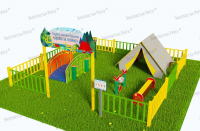 Туристическая площадка "Привал на полянке". Комплект: Мини 2 