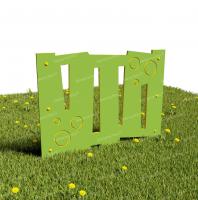 Забор из Экопластика "Одуванчики"