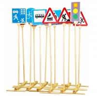 Набор уличный УЧИМ ДОРОЖНЫЕ ЗНАКИ. AR-ТЕХНОЛОГИЯ