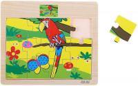 Пазл малый "Попугайчик", 12 элементов
