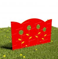 Забор из Экопластика "Подсолнухи" (Модель2)