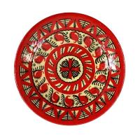 Тарелка с мезенской росписью (11 см)
