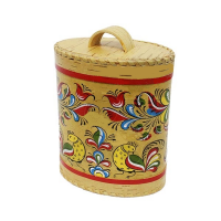 Туес с росписью (20 см)