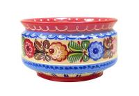Конфетница с городецкой росписью (16 см)