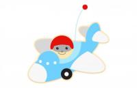 Декорация "Самолет" 120х80 см