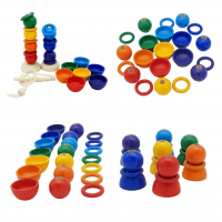 Набор "Шнуровка+пирамидка+сортер"