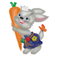 Наклейка интерьерная "Зайчик"