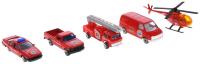 Набор транспорта "Пожарная команда" (5 шт.)