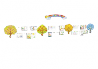 Композиция для создания выставки рисунков "Времена года"