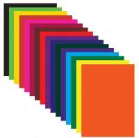 Бумага цветная односторонняя газетный (16 цветов)