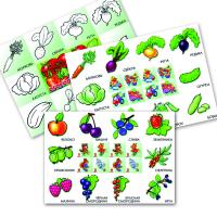 Игра-лото "В саду, на поле, в огороде"