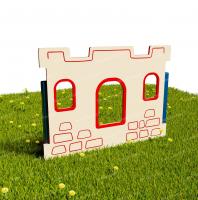 Забор из Экопластика "Крепость"