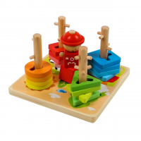 Пирамидка логическая "Человечек на полянке"