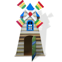 Декорация "Мельница" объемная