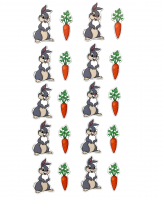 Набор магнитных карточек для устного счёта: "Зайцы и морковки"