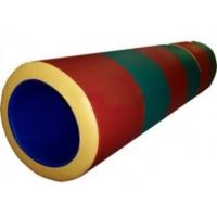 Мягкий модуль-тренажер "Тоннель" 3 элемента с креплениями и подставками D64 см. L270 см.