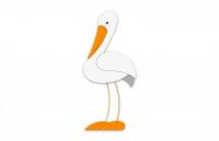 Декорация "Аист" 38х88 см