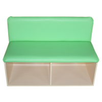 «Тумба со спинкой полумягкая под обувь» (ЛДСП+ВИК)