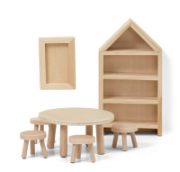 Набор деревянной мебели для домика; Сделай сам; Столовая