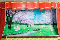 Экран для кукольного театра зима-весна