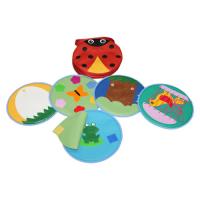 Божья коровка сумка с дидактическими вкладышами - 6 шт.