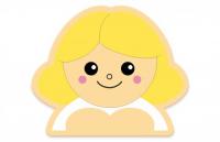 Декорация "Маленькая девочка" 45х30 см