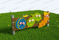 Забор из Экопластика "Огородный 5"