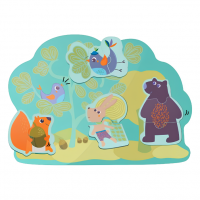 Игрушка на стену Магнитные пазлы "Кролик и его друзья"