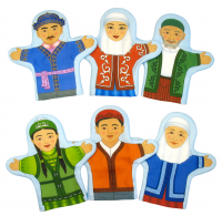 Набор рукавичек "Семья казахская" (6 шт.)